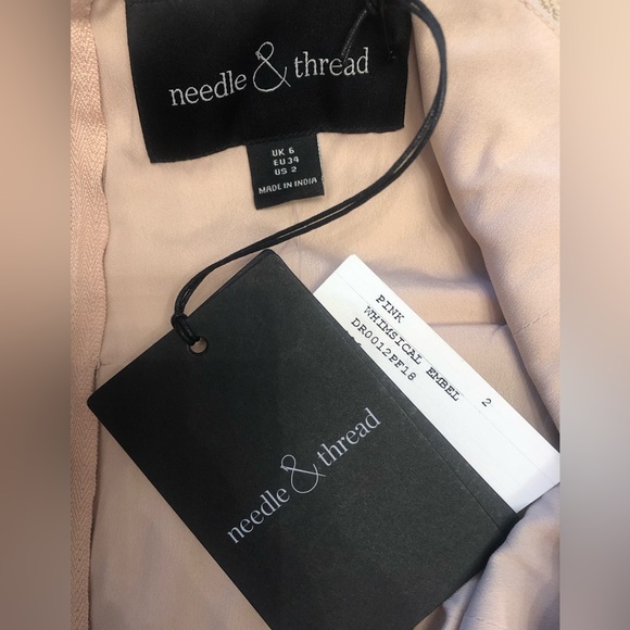 Needle and Thread pink Whimsical Tiered midi Dress - Picture 9 of 10